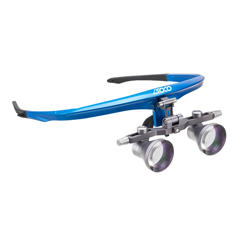 Dental Loupes 2.5X 3.5X Binocular Magnifyging Glass IPD Adjustable Medical Head-Mounted Magnifier Surgical Loupe