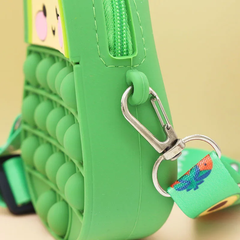 Pioneer Press Shoulder Bag Colored Unicorn Bag Children's Bag Square Crossbody Bag Strawberry Change Bag