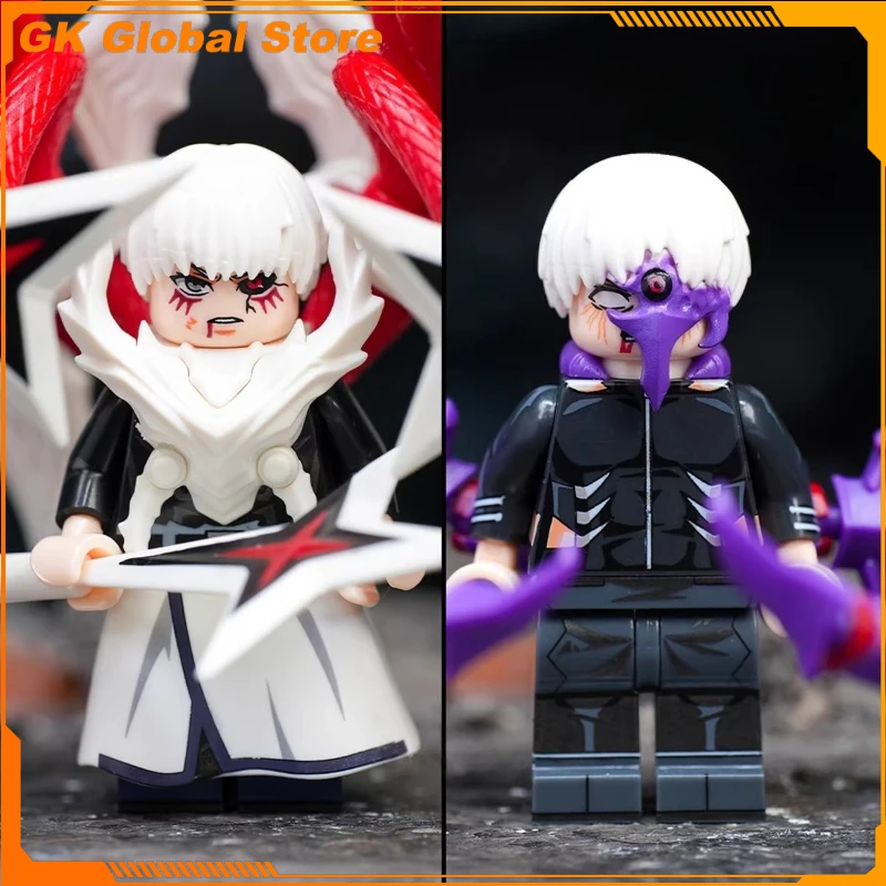 

Новая аниме-фигурка Канеки Кена 5 см, сборная модель, конструктор, украшение для рабочего стола, подарок на день рождения для детей, игрушка