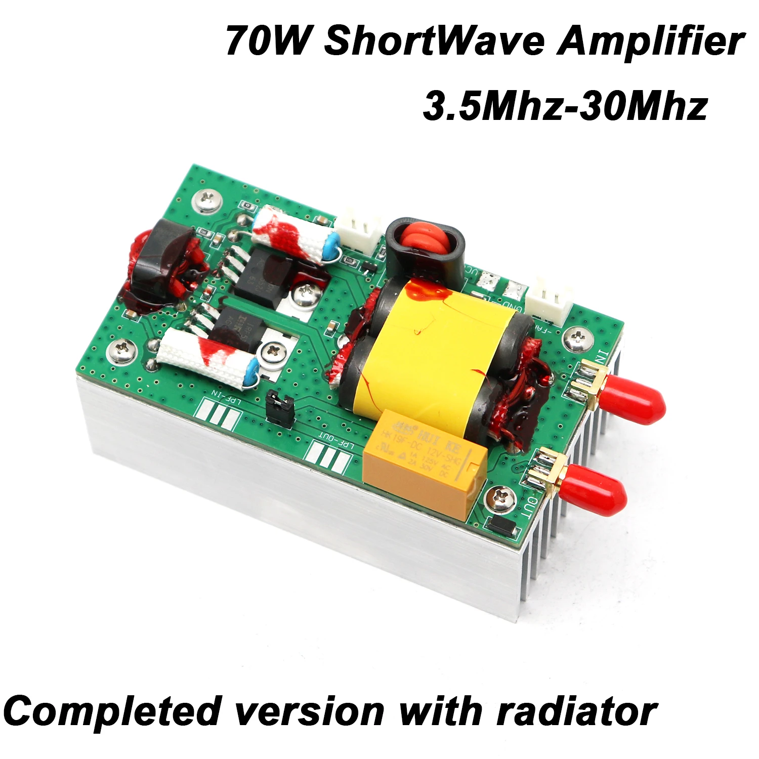 70W HF-Leistungsverstärker 3,5-30MHz AB-Klasse Kurzwellen-Linearverstärker für Transceiver QRP Funkempfänger Sender SSB/CW/AM/FM-Modi