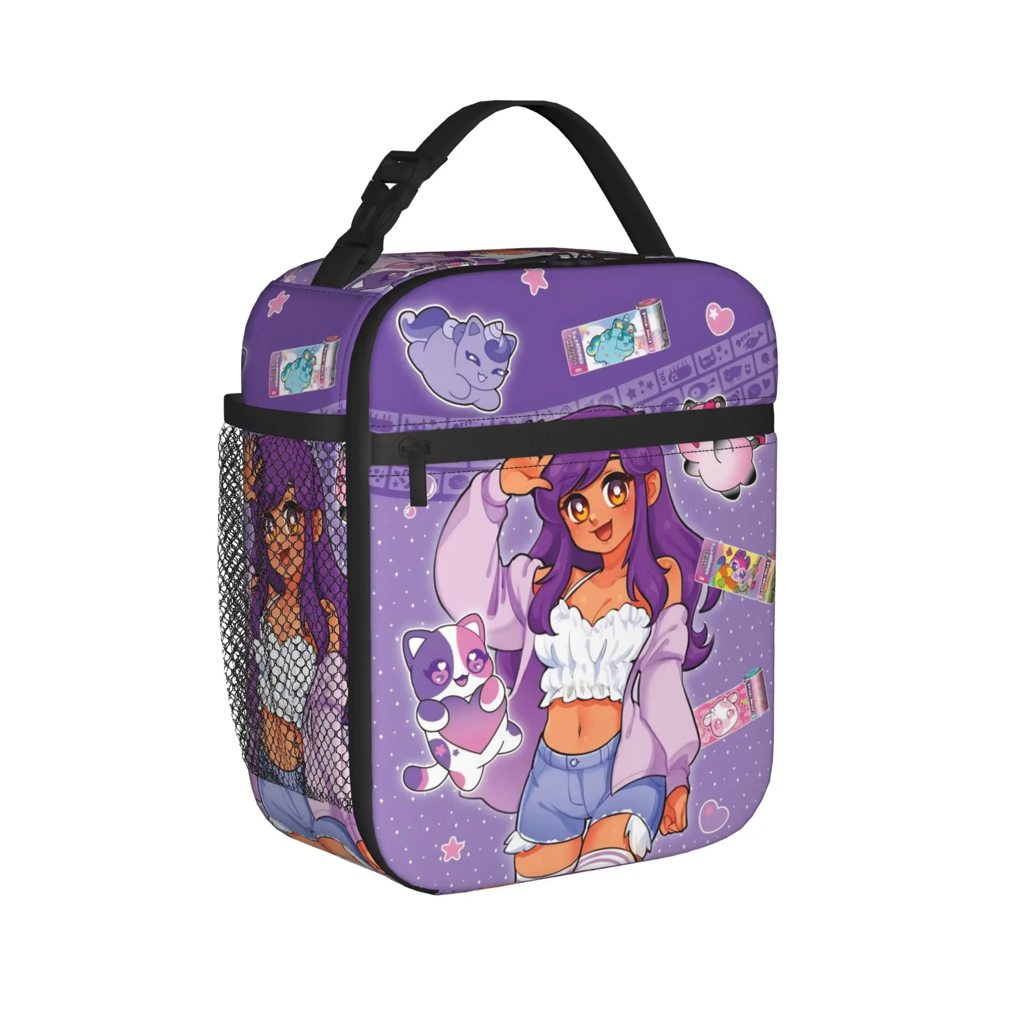 A-Aphmau Cartoon Merch Insulated Lunch Bag For School  Storage Food Boxes Leakproof Cooler Thermal Bento Box