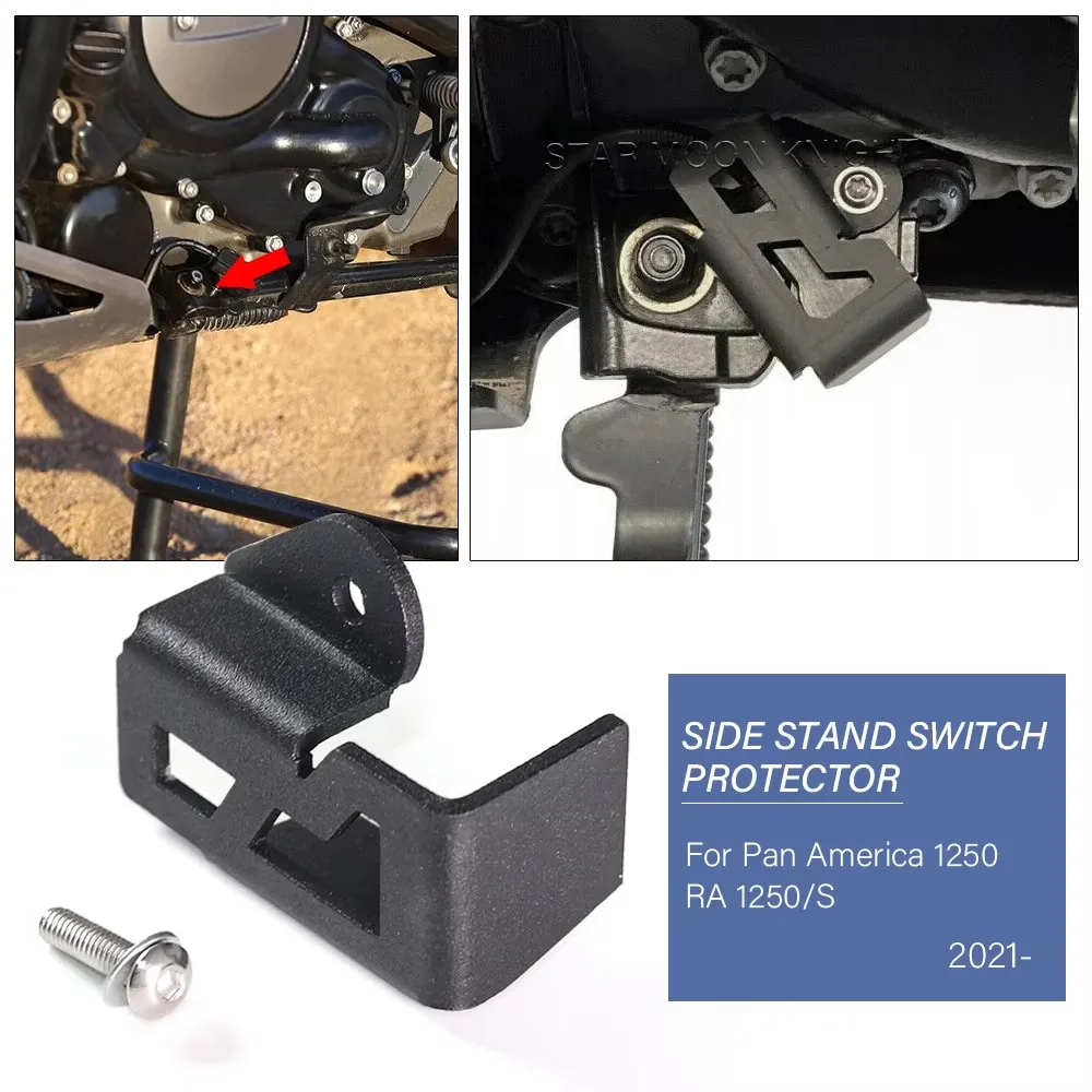 For PAN AMERICA 1250 S PA 1250S PA1250 2021 2022 Moto Side Stand Switch Protection Guard Protector Guard Cover Cap Accessories