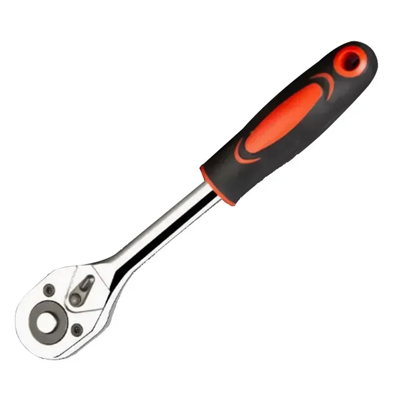 1/4 3/8 Inch Ratchet Wrench 24 Tooth Drive Ratchet Socket Wrench Tool Multi-funtion DIY Hand Tool Ratchet Handle Wrench