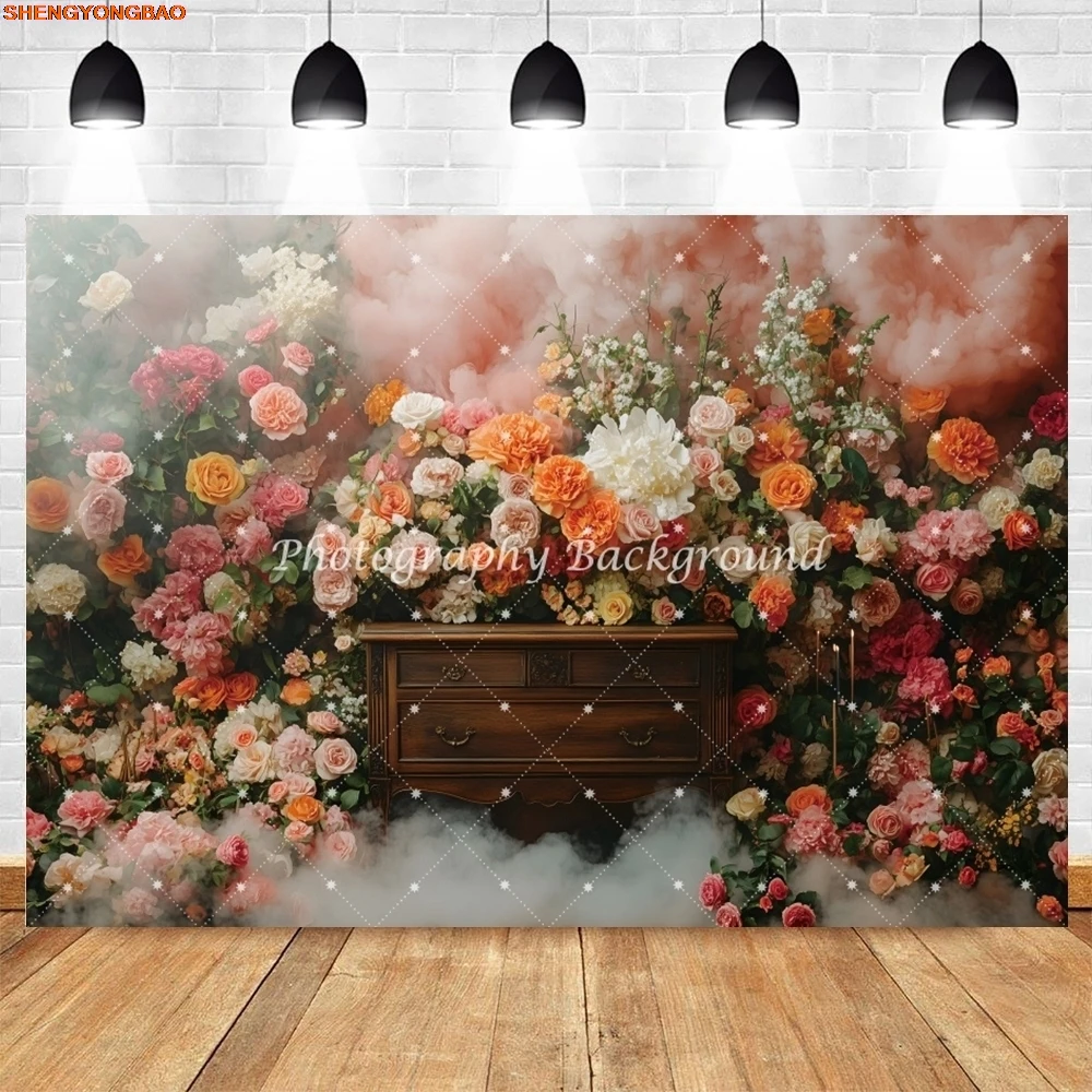 الأوروبي جدار الرجعية الزهور التصوير خلفية حفل زفاف عيد ميلاد الحوامل الفن صورة التصوير الفوتوغرافي خلفية استوديو الصور