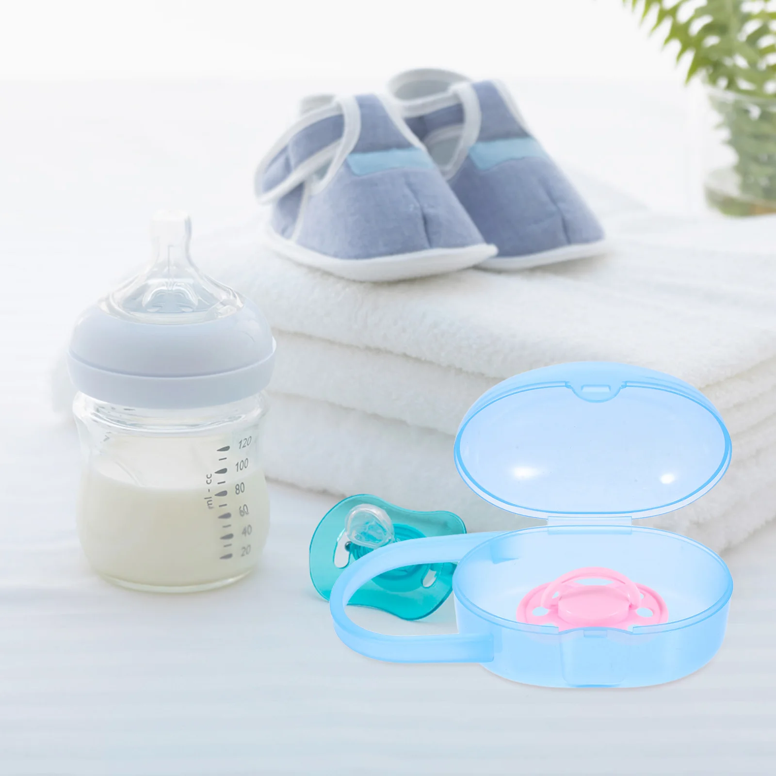 

Pacifier Box Case for Nursery Baby Organizer Accessories Pacifer Diaper Bag Storage