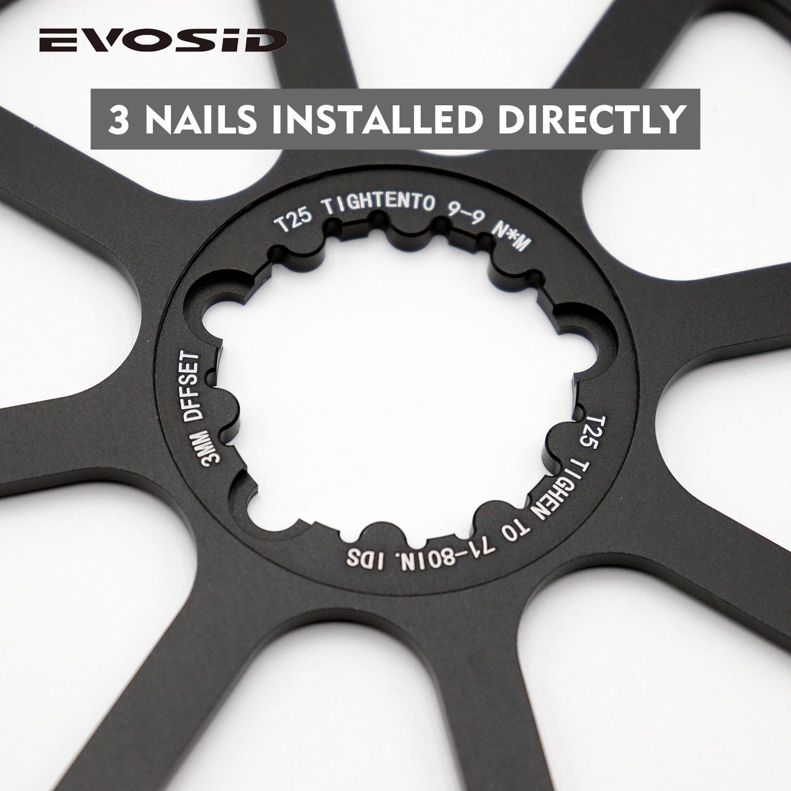 EVOSID Ultraleichte Rennradkurbel 160/165/170 mm Gravel Fahrradkurbelgarnitur 8S 9-12S Faltrad Intregated Kurbel Kettenblatt 40T-50T – Detail 21