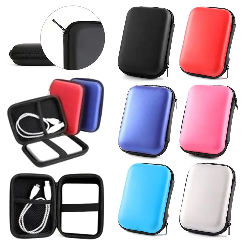 Headset Accessories Memory Card Case Cable Organizer Hard Drive Disk Case Earphone Bag Storage Box 2.5" External HDD SSD Box