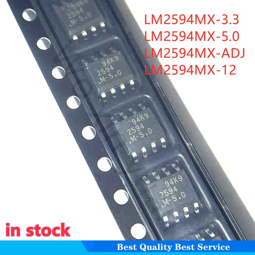 

10PCS LM2594M-ADJ LM2594M-3.3 LM2594M-5.0 LM2594M-12 LM2594MX -ADJ LM2594MX-3.3 LM2594MX-5.0 LM2594MX-12 LM2594 LM2594MX