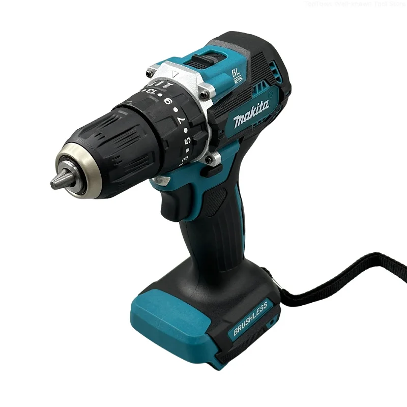 ブラシレス電動ドリル,18V,インパクトドリル,チームパワーツール,装飾,バッテリーMakita-DDF487