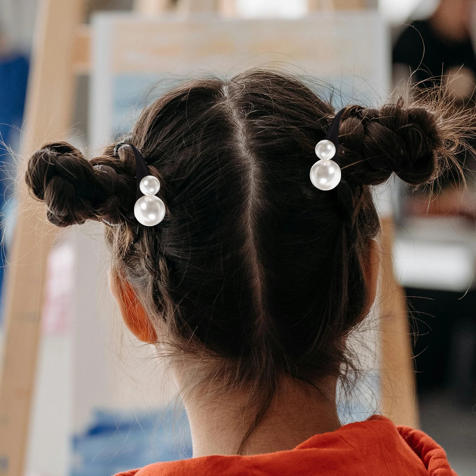 

3 pcs Elastic Band Elastic Tie For Women Pearl Ponytail Pearl Hair Tie Holder Hair Accessories Daily Wear