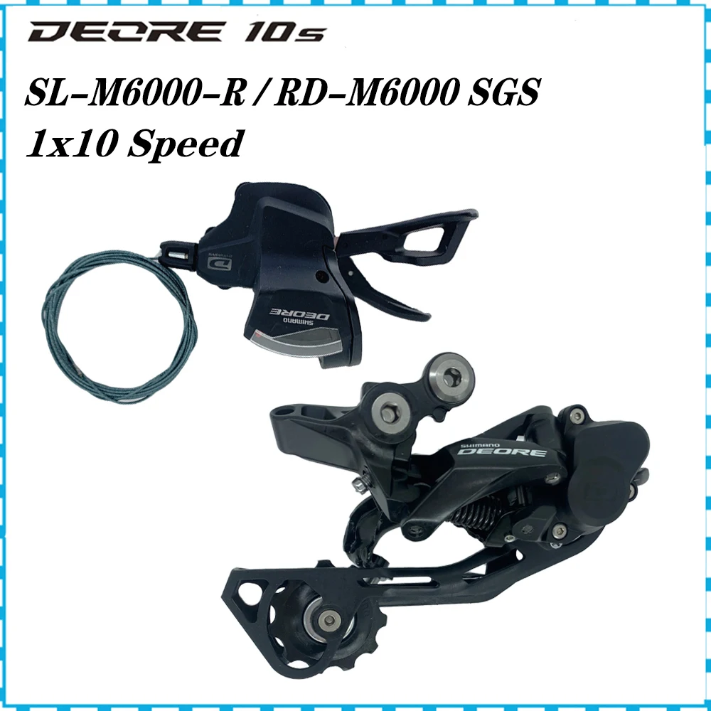 Shimano Deore M6000 1x10 Speed Mounta Bike Derailleurs Groupset SL-M6000 Right Shifter RD-M6000 10v Rear Bicycle Transmission