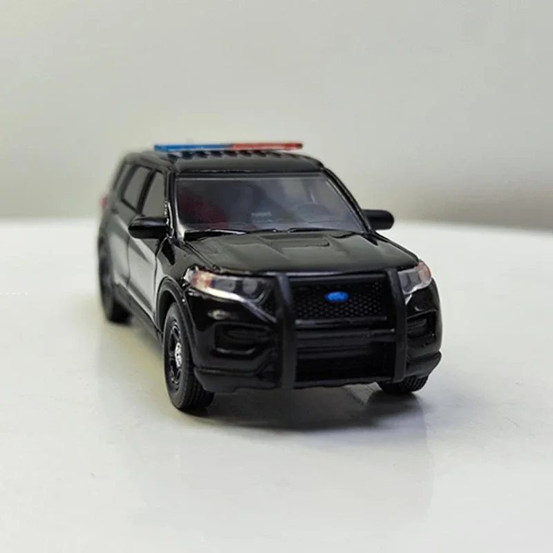 Diecast Alloy 1:64 Scale 2020 FORD Explorer Police Vehicles Model Adult Toys Classic Nostalgia Collection Souvenir Gifts Display