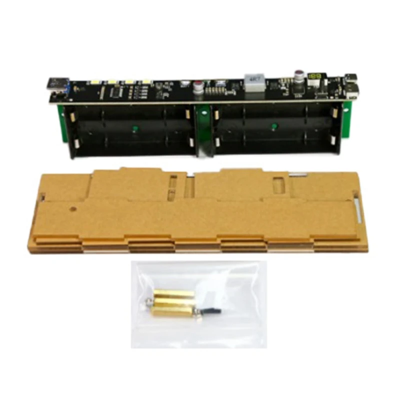 Smart-Two Way PD 45W 20000Mah Geen Lassen LED Licht Digitale Display Transparante Punk Batterij Snel opladen Power Bank Case