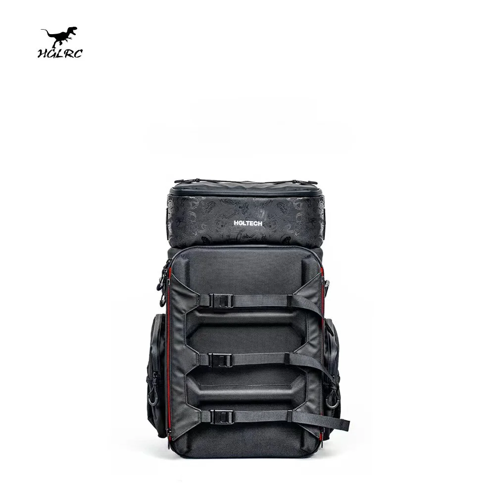 HGLRC Drone Backpack Camera Bag Splash-Proof Fabric 360X260X530mm 33.5L Capacity for FPV Freestyle Drones Outdoor Flying