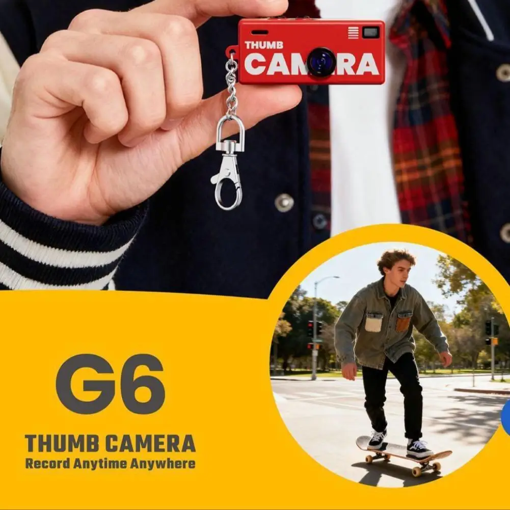 كاميرا صغيرة ريترو الإبهام المفاتيح 0.96 بوصة عمل كاميرا دعم بطاقة الذاكرة 1080P كاميرا فيديو صغيرة جدا مسجل فيديو