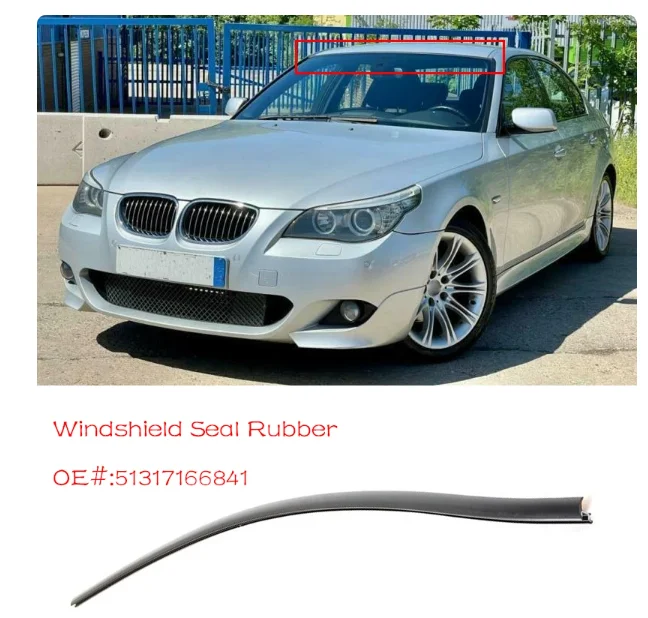 1 PIECE Front Upper Windshield Seal For BMW E60 520i 530i 540i 51317166841