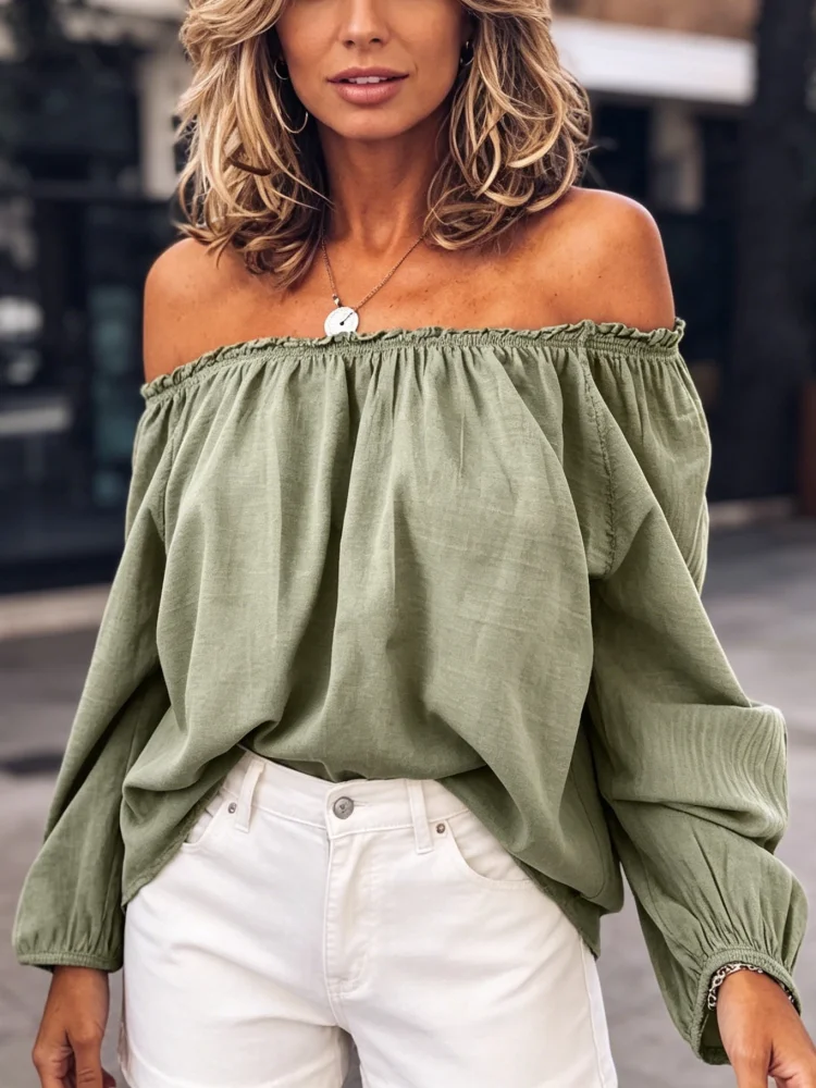 New Chic Women's Off-the-shoul - Blouse Off Shoulder ulasan dan harga