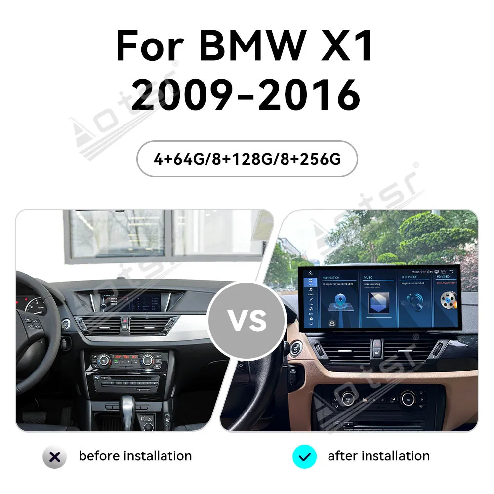 

15.8" Android 14 CarPlay Car Radio For BMW X1 2009-2019 AI Touch Screen Multimedia Player GPS Navigation Car Accessories DSP BT