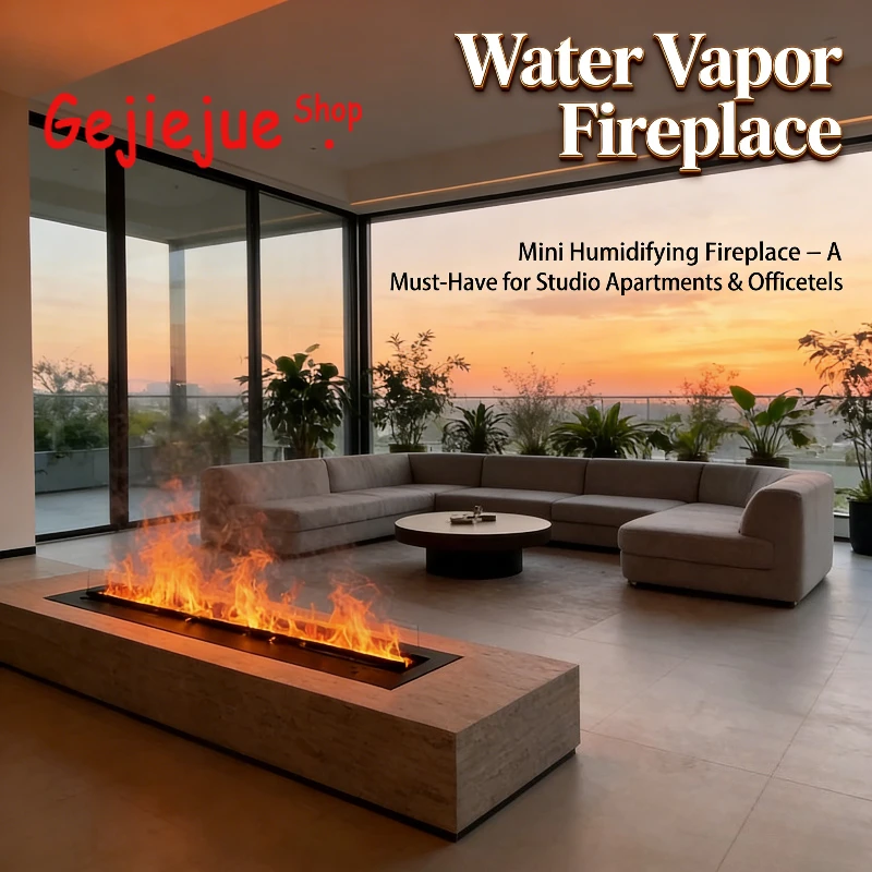 

Ультра реалистичный камин на водяном паре, отдельно стоящий, не требуется вентиляционное отверстие, дистанционное управление для гостиной, энергосберегающий поддельный камин