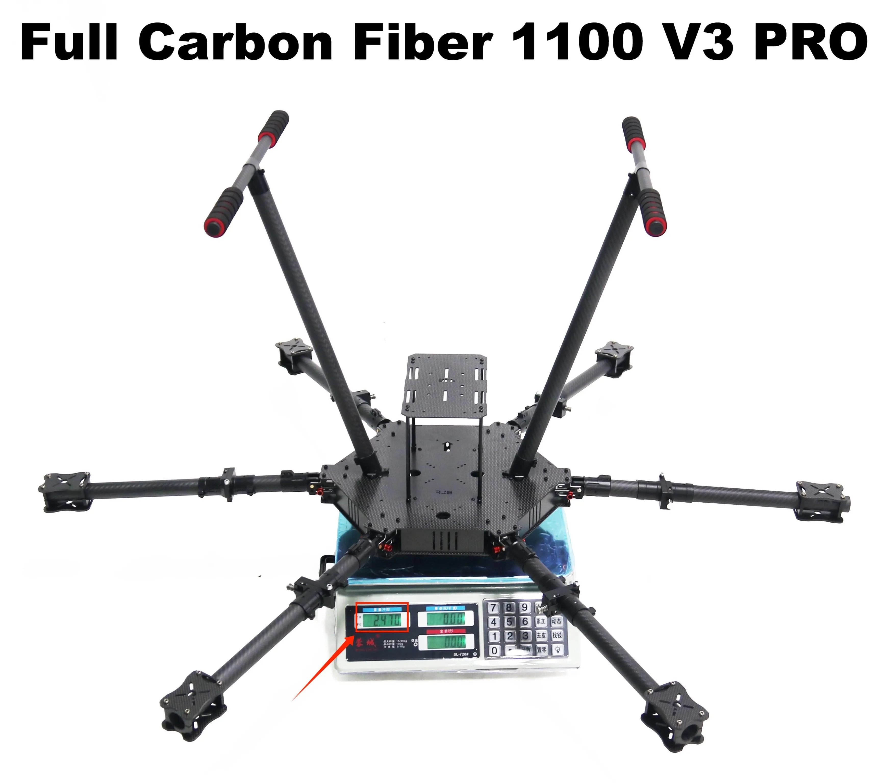 

HanNiu Pixhawk PX4 LX1100 V3 PRO all Carbon Fiber 1100mm Six Rotor Frame Flight Controller Drone Hexa-Rotor