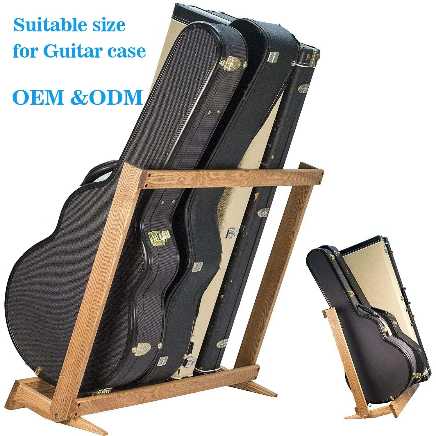 Custom Handmade Folding Ash Wood Guitar Case Rack Musical Instrument Store Guitar Storage Holder Stand