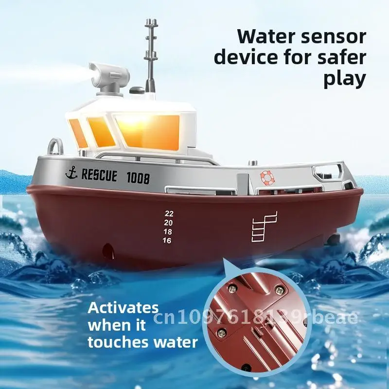 1:32 mini op afstand bestuurbaar schip opladen hogesnelheids speedboot RC op afstand bestuurbaar schip sleepboot speelgoed kan worden gelanceerd model schip