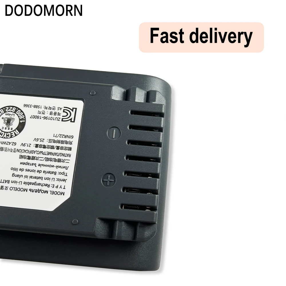 Imagem -06 - Bateria de Aspirador Portátil Dodomorn Samsung J75 Jet90jet Vs70vs9000vs20r9049s3 Euvs15t7032r1 SA 5442 wh