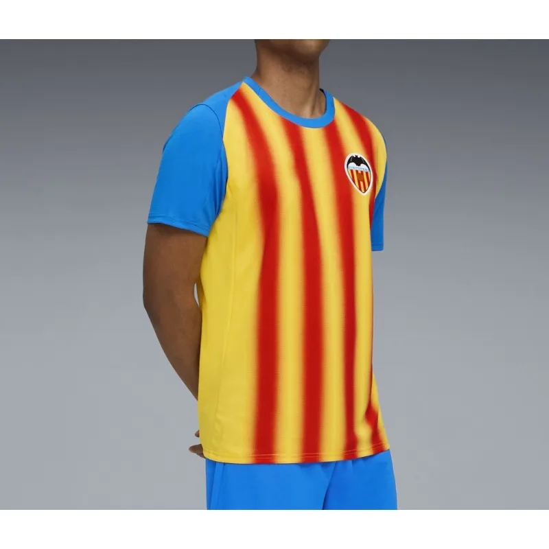2025-26 Club Match Valencia CF Tercera camiseta para fanáticos de hombres y mujeres Camiseta deportiva de fútbol transpirable de secado rápido de verano