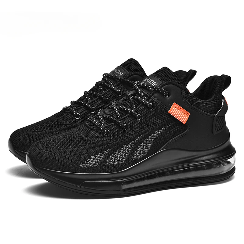 

Black Air Cushion Sports Shoe Outdoor Men Running Shoes Cushioning Jogging Breathable Mesh Training Sneakers Mens Trainning Shoe