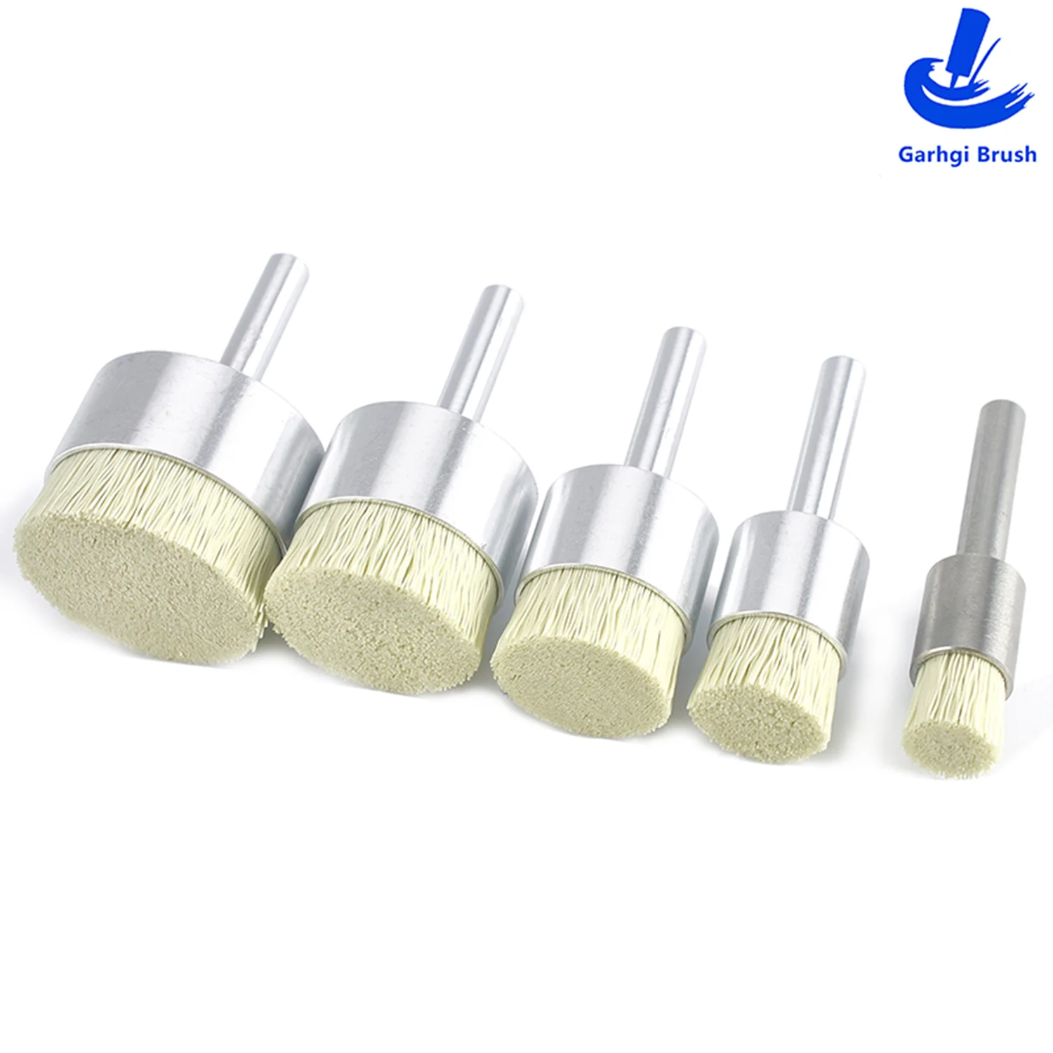 180 حصى الماس نهاية مسطحة فرشاة جلخ النايلون إزالة لدغ الصدأ الأكسدة الملوث الألومنيوم سطح معدني إعداد التنظيف #2