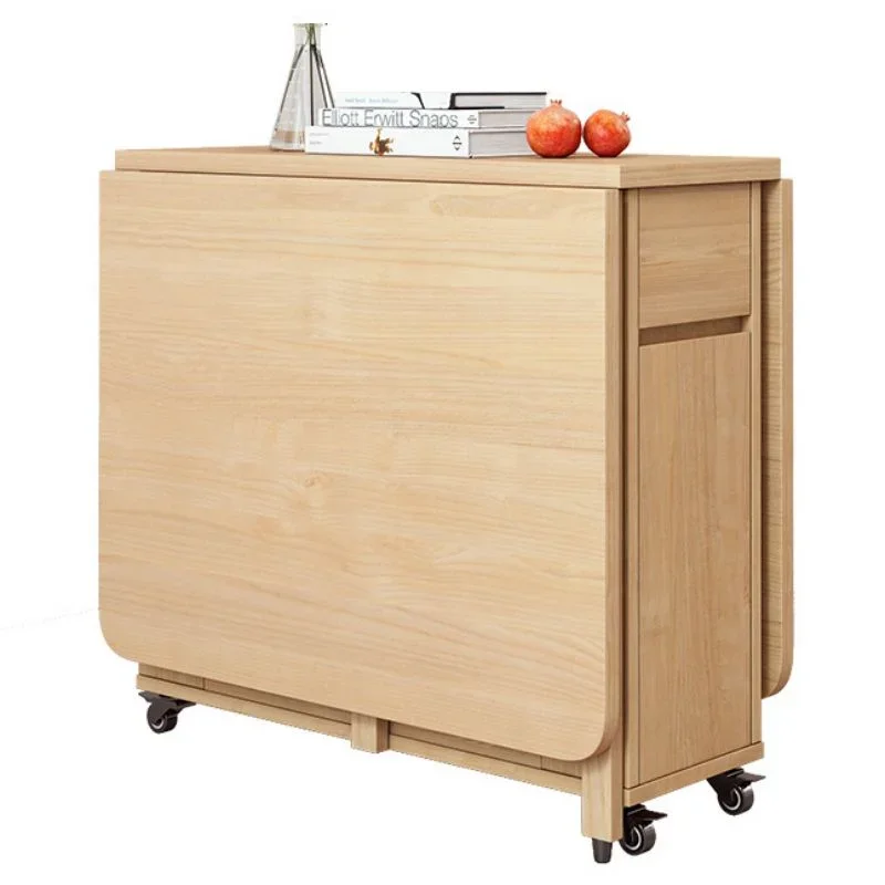 

'Wooden Multifunctional Folding Smart Dining Table with Hidden Foldable Seat