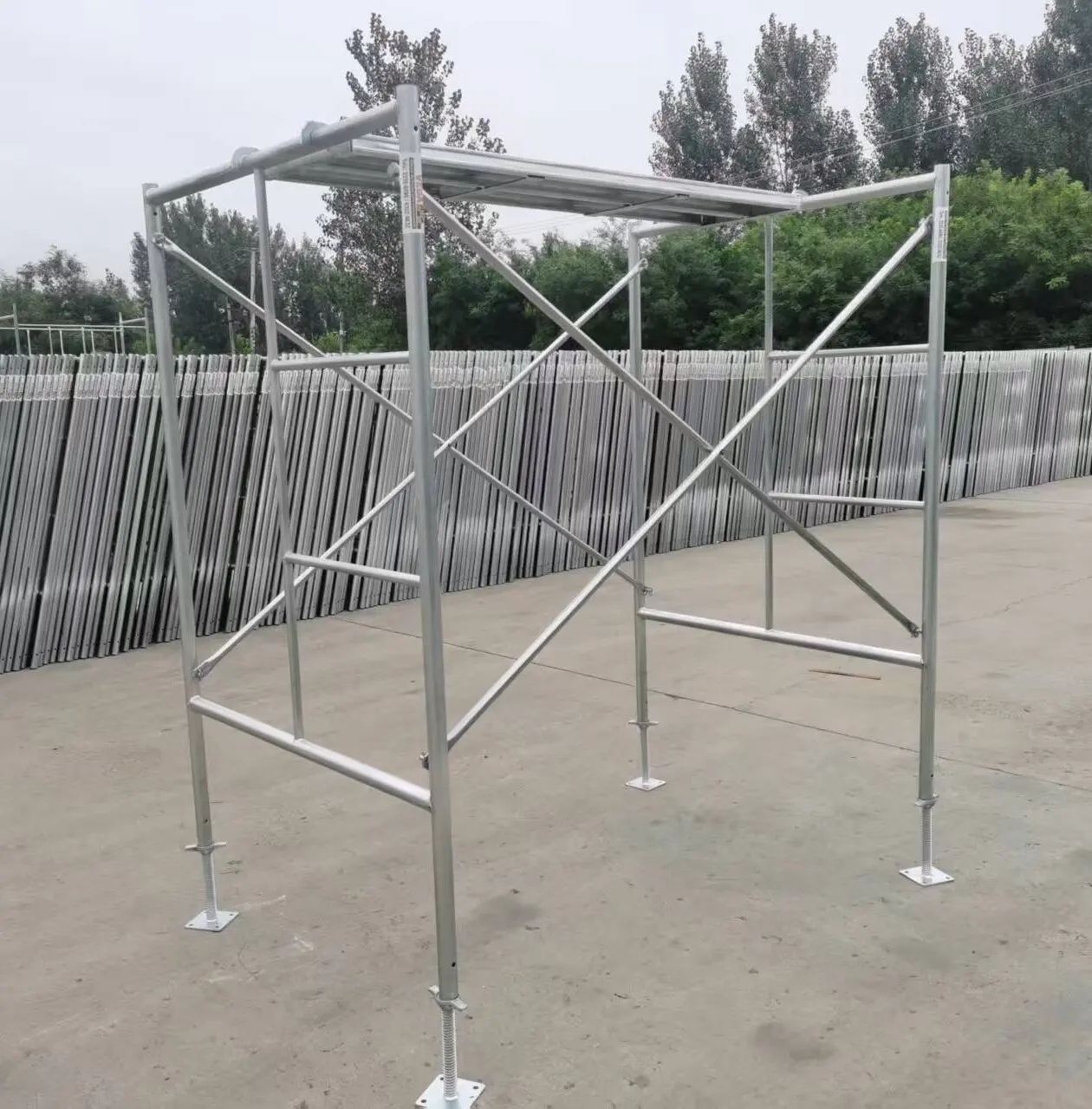 سقالة فولاذية بإطار H صناعية لبناء البناء في الهواء الطلق سقالة بناء بأسعار معقولة لـ