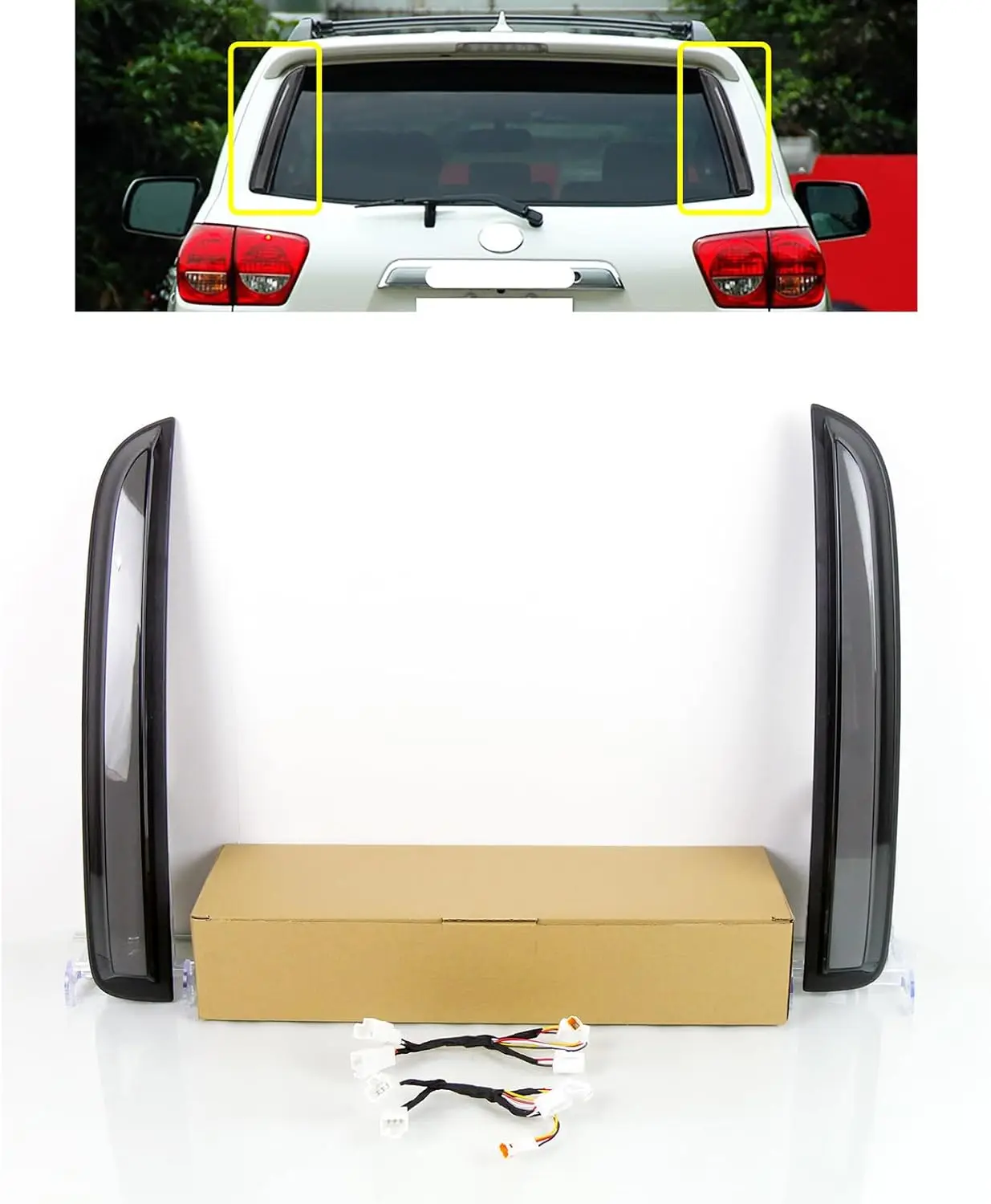 

LED Rear Trunk Pillar Tail Light for 2007-2021 Toyota Sequoia Plug and Play