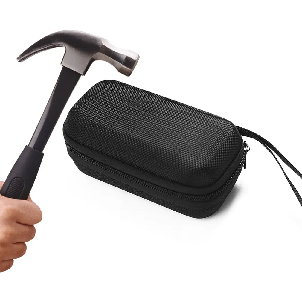 Hot Portable Earphone Case Bag Headset Earbuds Hard Box Storage for Memory Card USB Cable Organizer Mini Headphone Bag EVA Black