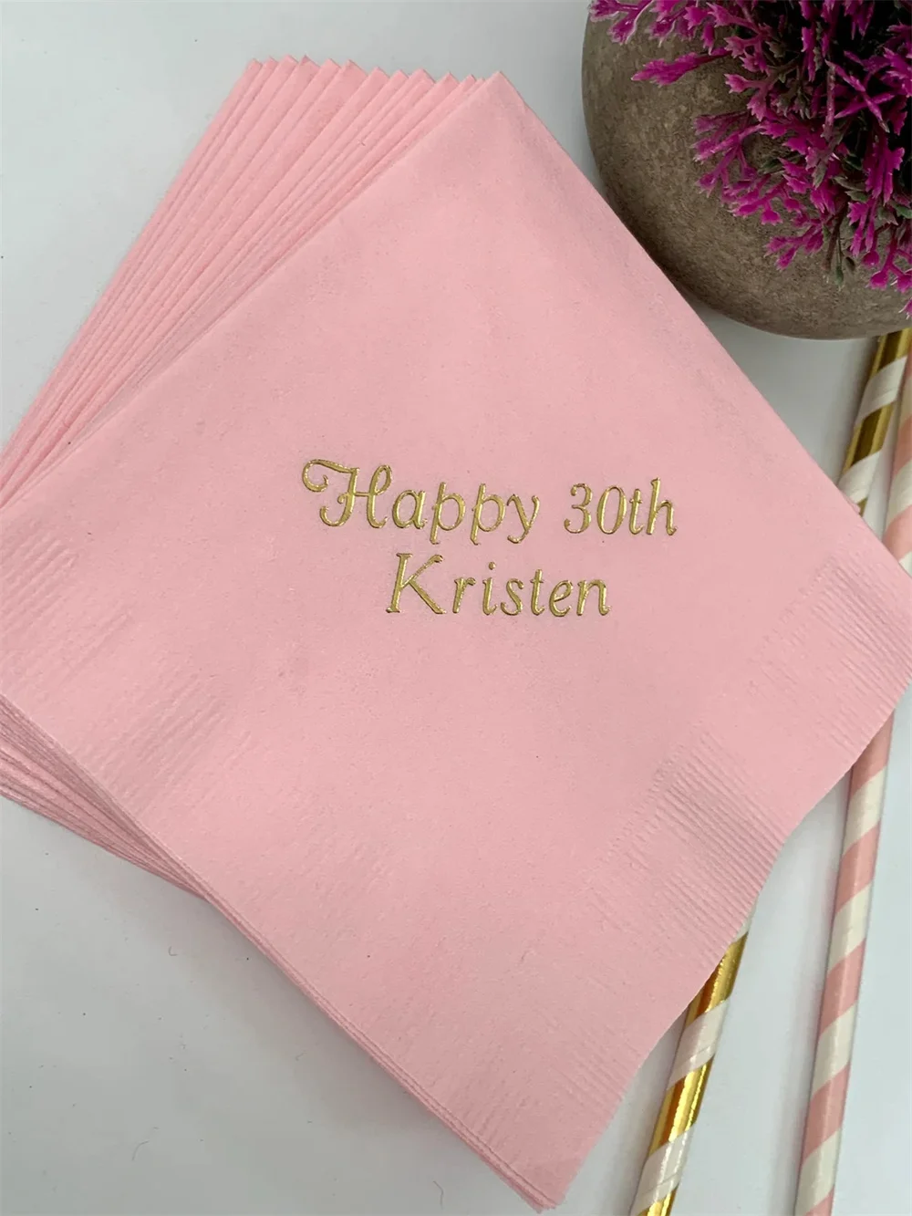 50PCS Personalized Napkins Bridal Shower Soon to be Mrs Custom Printed Monogram Napkins Personalized Wedding Napkins