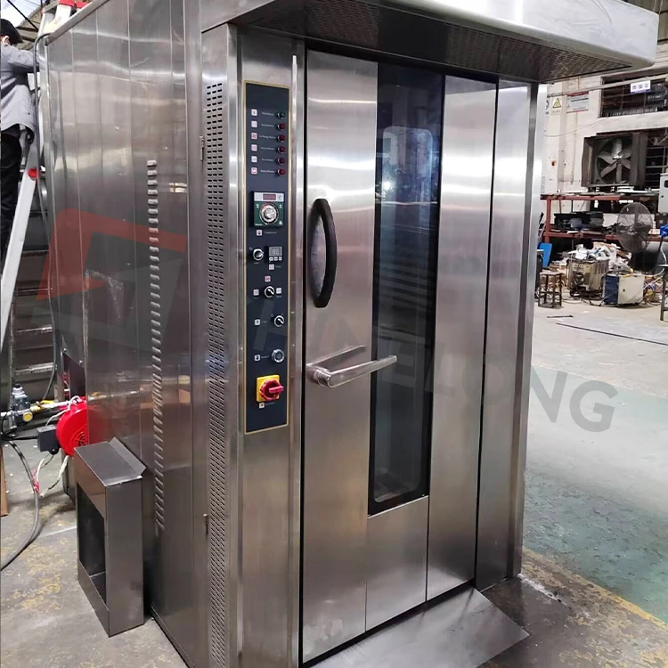 32 Trays Rotary Oven Gas Electric Big Rotating Bakery Rotary Rack Oven Bread Bakery Oven