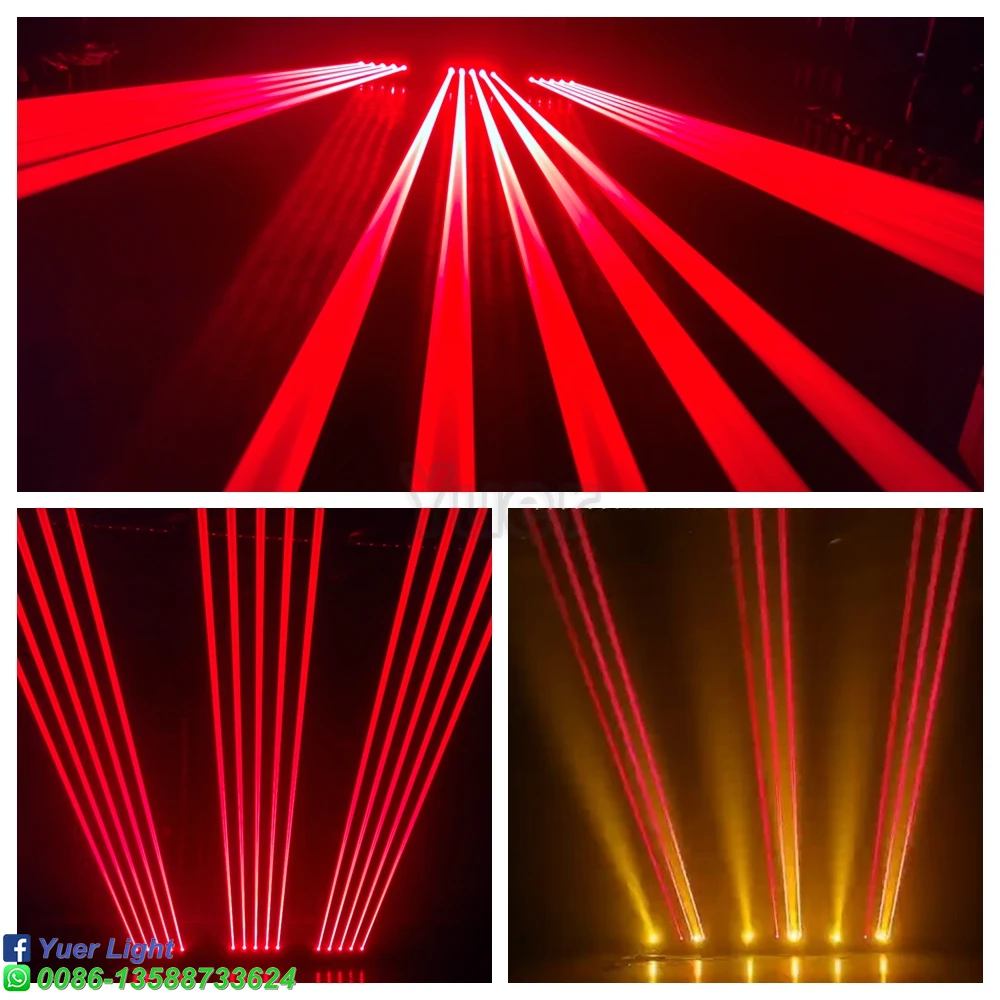 Imagem -06 - Lente Laser Vermelho Mais 5x5w Cob Luz Matriz Dmx Animação dj Disco Laser Profissional Feixe de Áudio Festa Efeitos Palco para o Clube 5