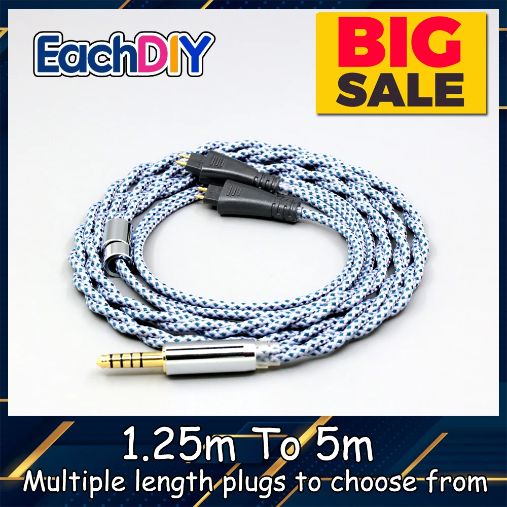 

99% Pure Silver Mix Graphene OCC Shielding Earphone Cable For FOSTEX TH900 TH1000RP TH1100RP TH-909 TR-X00 TH-600 MK2 LN008649