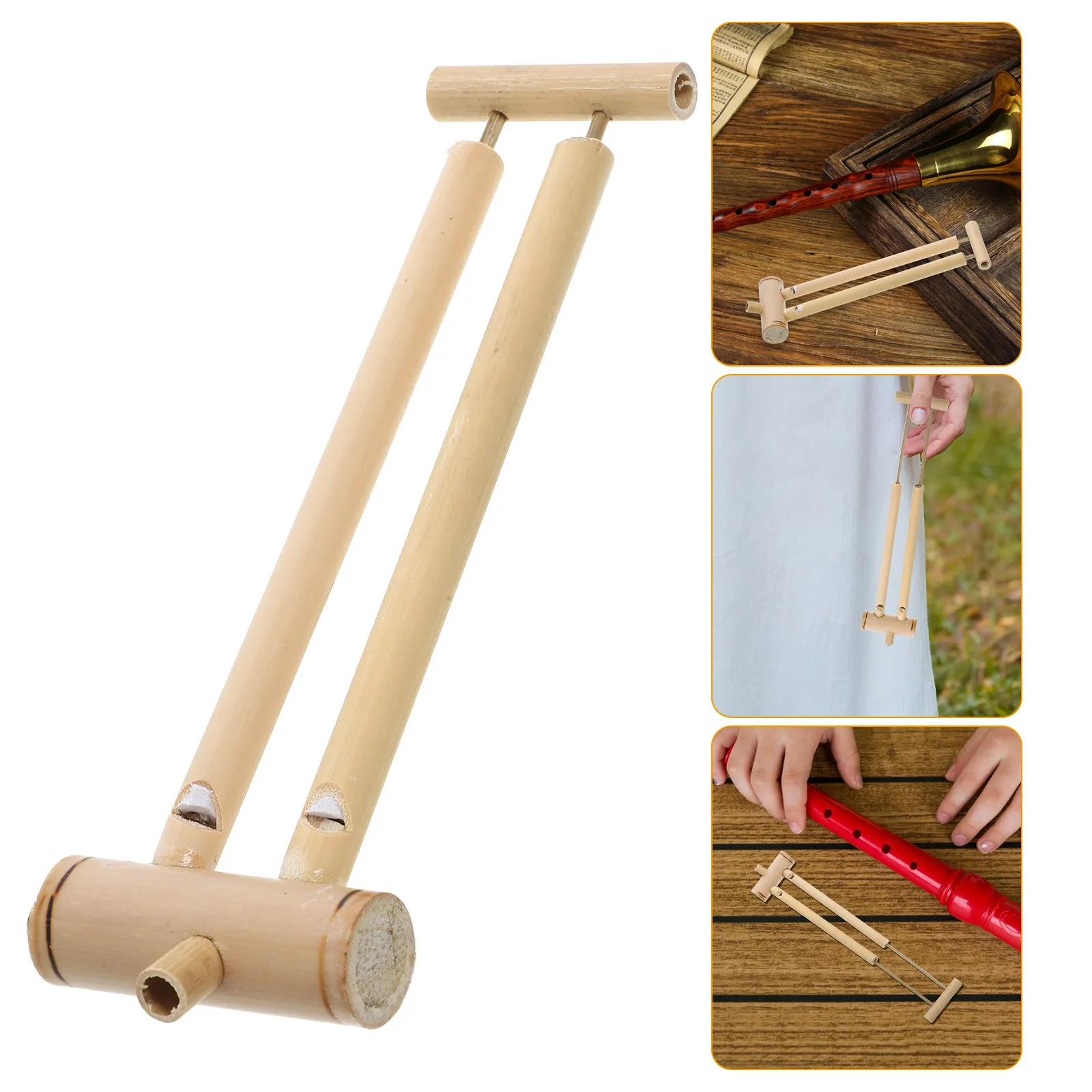 Flauta de Bambú para Pájaros, Instrumento Musical Artesanal Auténtico del Sudeste Asiático, Aroma y Tono Variable, Sonido sin Esfuerzo