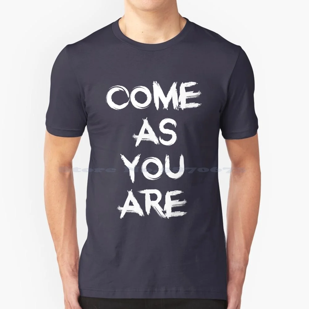 Come As You Are T Shirt 100% Cotton Tee Come As You Are Nevermind Grunge Dave Grohl 90s In Utero