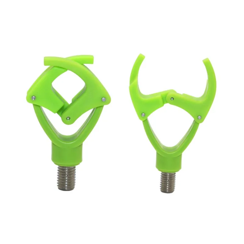 Luminous green silicone fishing rod bracket Retractable fishing rod bracket Head fish fishing accessories