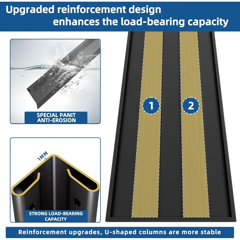 Étagère de garage robuste de 76,6 po de hauteur, support de rangement en métal réglable de 60 po de largeur, étagères métalliques à 5 niveaux, étagère industrielle de 24 po de D