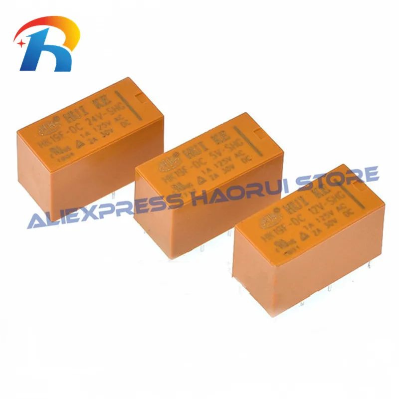 10Pcs Signal Relays HK19F- DC3V~24VDC -SHG HK19F-DC5V-SHG HK19F-DC12V-SHG HK19F-DC24V-SHG HK19F DC3V 5V 9V 12V 24V 8Pin 2A