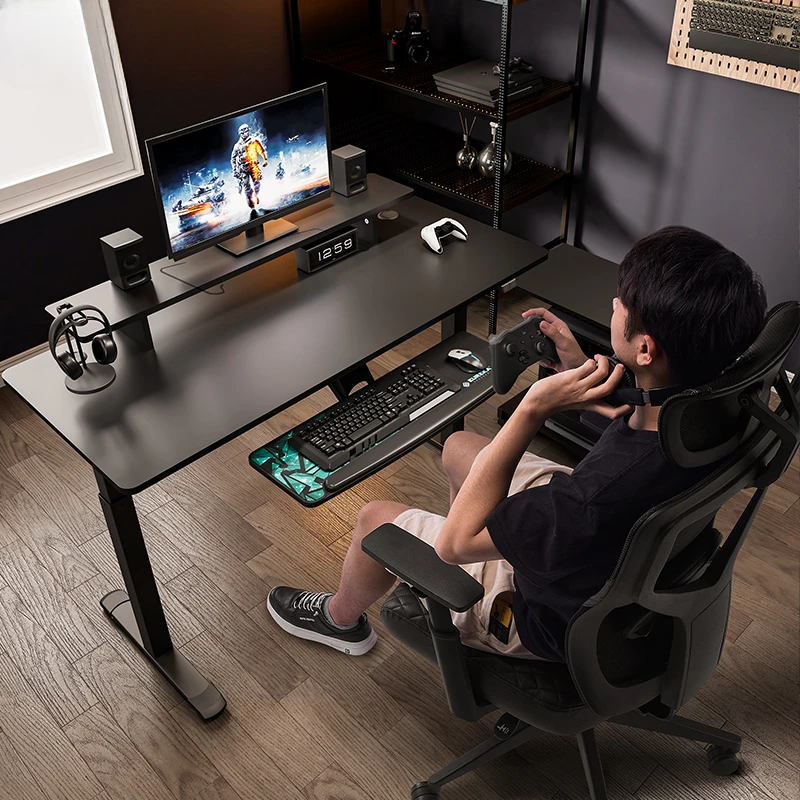 E-sports-Intelligent Elétrica Lifting Office Desk, Double-motor Desktop Computer