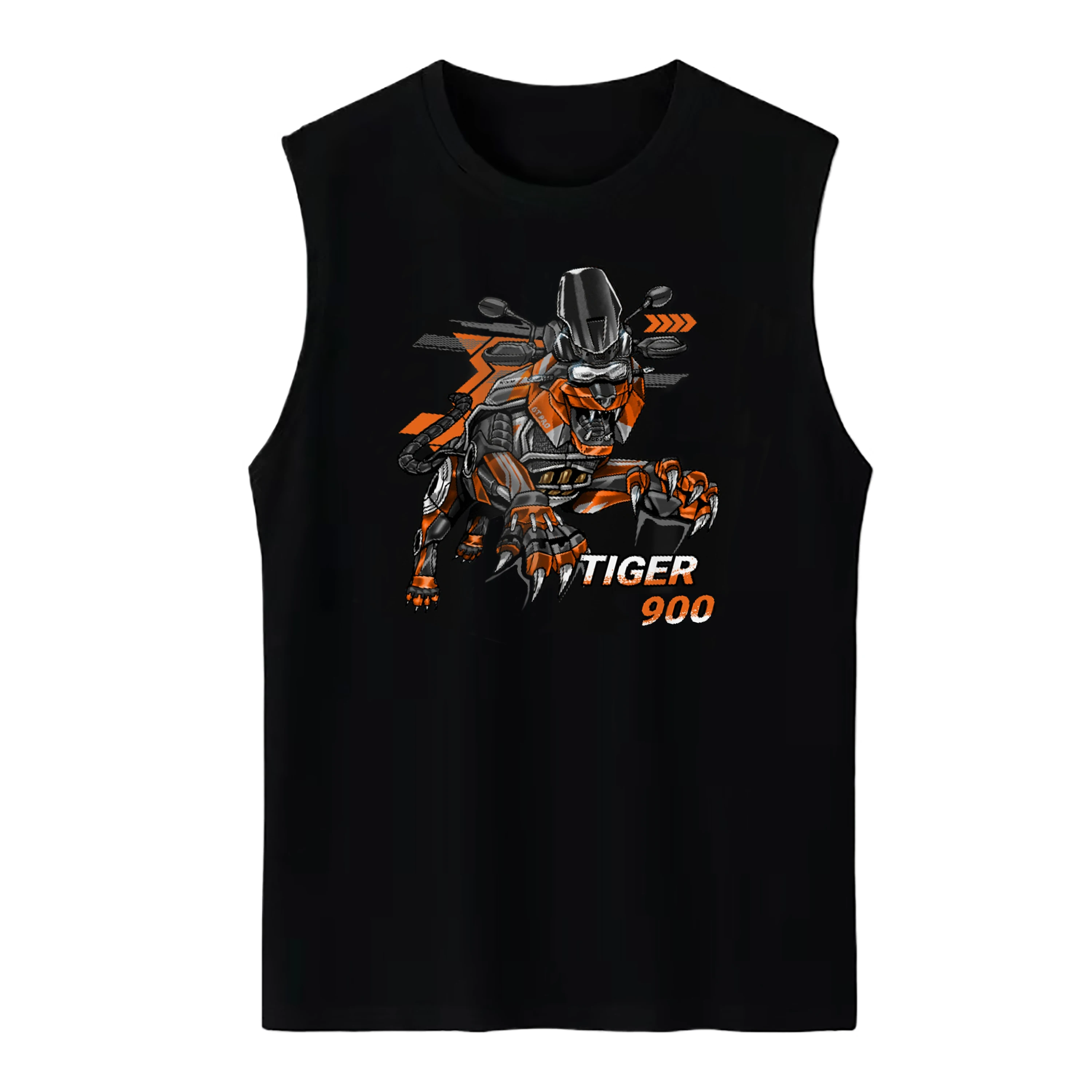 Retro British Tiger 900 Motorcycle Tiger Inspired Tank Top 100% Cotton O-Neck Casual Mens Vests Sleeveless T-shirt Streetwear
