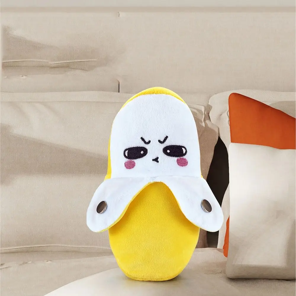 Metrónomo de inducción de fruta creativo, juguete de peluche de plátano suave y bonito, muñeco de peluche interactivo, juguete educativo de plátano
