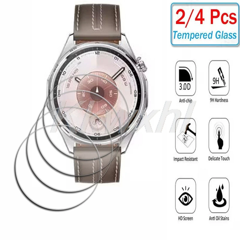 

2-4PCS Anti-Scratch 9H HD Tempered Glass For Huawei Watch GT6 Pro GT5 GT4 41mm 46mm GT 4 5 6 Screen Protective Film Cover