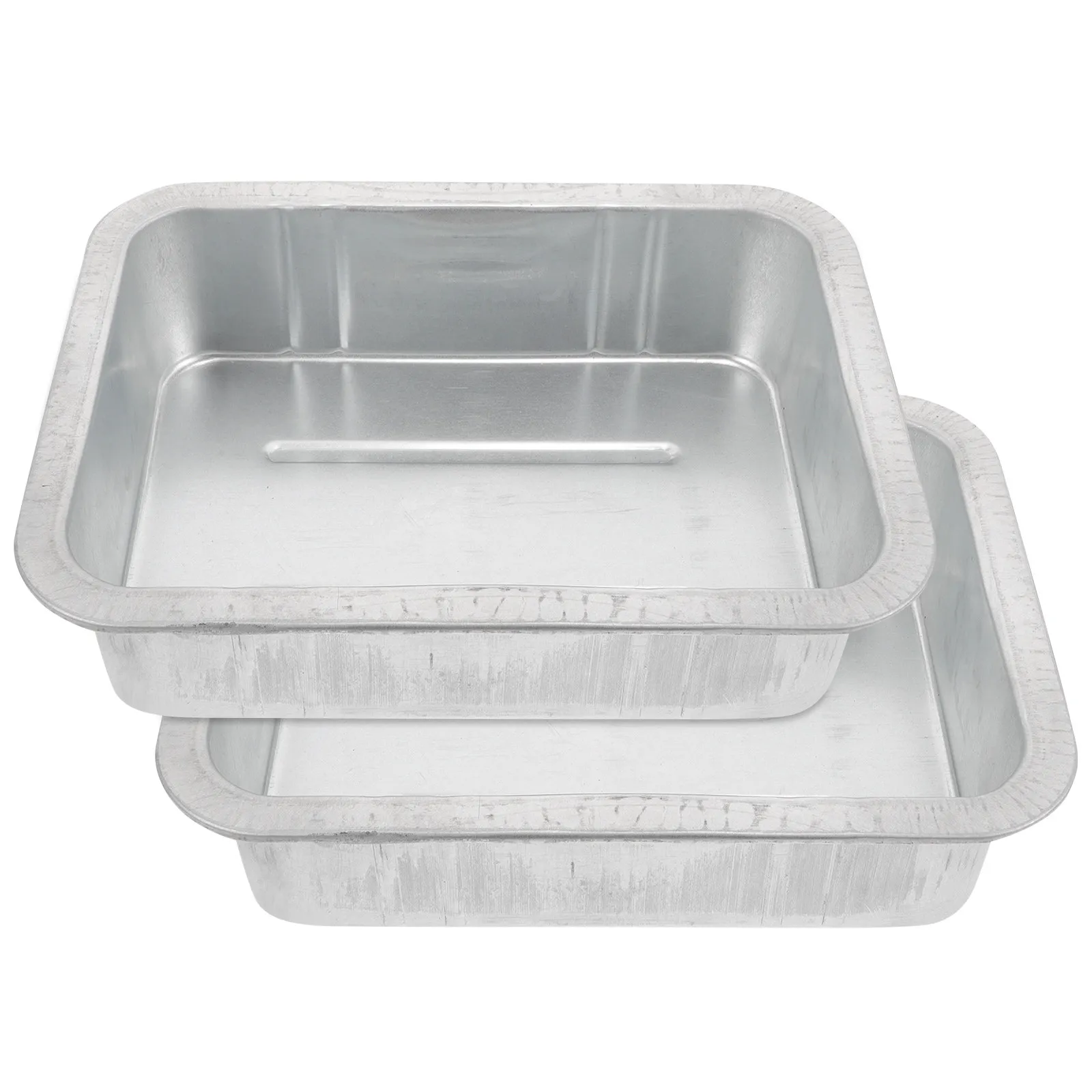 

2Pcs Thickened Steel Oil Drain Pan for Car Motorcycle Auto Repair Leakproof Waste Engine Oil Collector Drip Tray Parts Cleaning