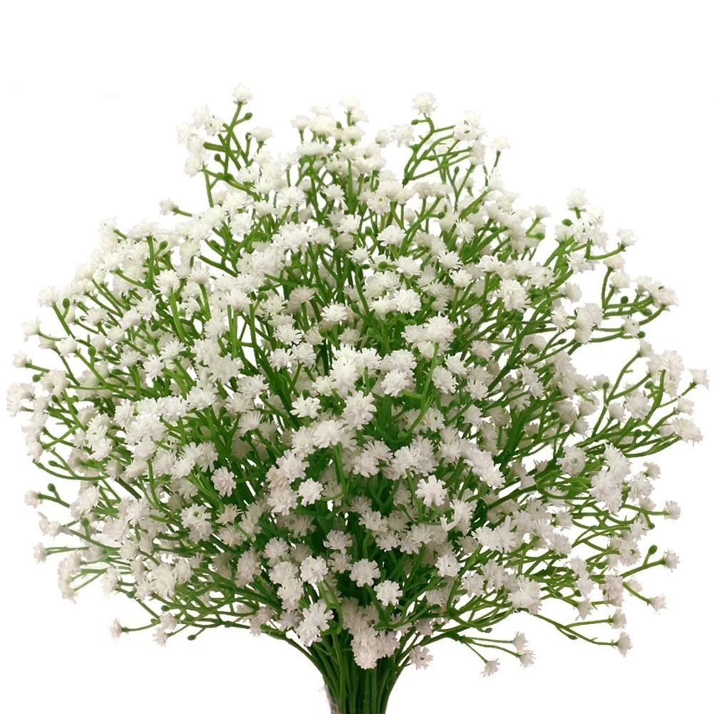 

9 Pcs Artificial Bouquet Gypsophila Rubber Baby Breath Flowers Babys