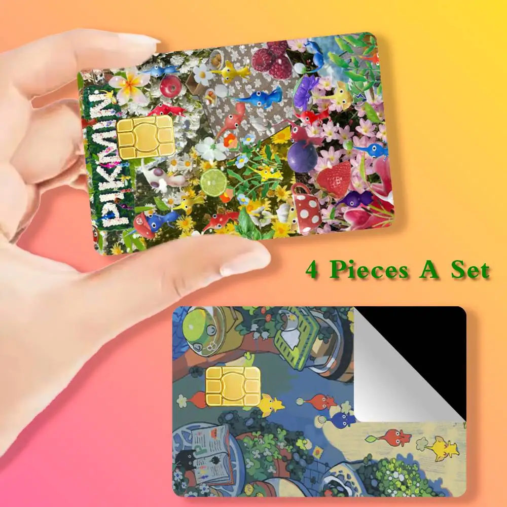 

Cute Game P-pikmin Card Stickers Cover Film Sticker for Debit Credit Bank Card Waterproof